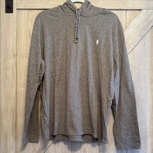 Polo Ralph Lauren Gray Hooded Long Sleeve shirt